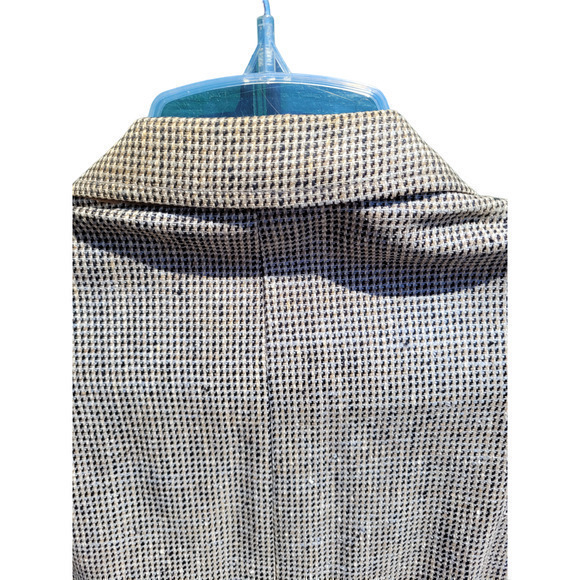 Vintage Robert Alexander Beige and Black Check Tweed 2 Button Blazer - Picture 7 of 12